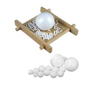 Billes En Plastique PP Massif De Précision, Billes Flottantes Creuses Rigides, Semi-Transparent, Dimensions: 15 mm x 50 mm, 30 mm x 5 Pieces
