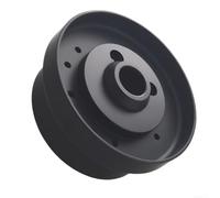 Billet Aluminium Steering Wheel Hub Adapter 6 Hole Black 5 Inch Depth | CNC machined billet aluminum with black coating fits classic and modern for chevy for jeep truck models(Model B Black)