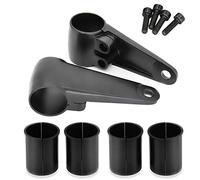 Billet Aluminum Headlight Fork Mounting Brackets Compatible with 35mm 39mm 41mm，Black Universal Motorcycle Headlight Fork Mounting Brackets.