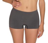 Billet Doux Women's Striped Brief - Black - Noir/Noir/Gris - 8 (Brand size: 34/36)