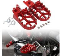 Billet MX Wide Foot Pegs Pedals Rest for CR125 CR250 02-07, CRF150R 07-18 | for CRF250R CRF250X 04-17, CRF450R 02-18, CRF450RX 17-18, CRF450X 05-17.5 CRF250L CRF250M 12-17,CRF250RALLY 17