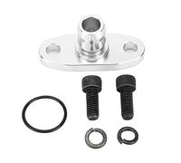 Billet Turbo Oil Drain Return Flange Adapter T-6061 Aluminum 2 inches Black