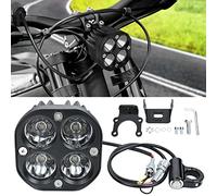 BILLFARO Upgraded Headlight Kit for Sur Ron Segway X260,White 6000-6500K Spot/Flood Light Pods Combo Kit, Motorcycle Lights Bars Bright Front Lamp Accessories,Plug N Play (Oval Lamp)