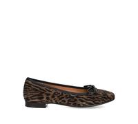 BILLI BI leopard-print bow ballet flats - Brown 37-38