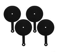 Billiard Aim Trainer Pads for American Pool,4-Pack Plastic Aiming Practice Guide with Target Ball Placement Points,Portable Snooker Training Aid Tool Black