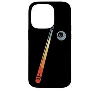Billiard Ball and Cue Stick Drawing Case for iPhone 14 Pro