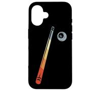 Billiard Ball and Cue Stick Drawing Case for iPhone 16