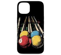 Billiard Ball and Cue Stick Graphic Case for iPhone 13