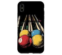Billiard Ball and Cue Stick Graphic Case for iPhone XS Max