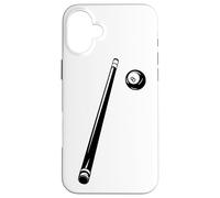 Billiard Ball and Cue Stick Pool Billiards Case for iPhone 16 Plus