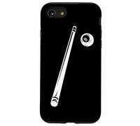 Billiard Ball and Cue Stick Sketch Carom Billiards Case for iPhone SE (2020) / 7 / 8