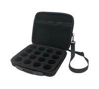 Billiard Ball Case Portable Pool Organizer | Carrying Box with Handle and Shoulder Strap for 16 Standard Balls | Billiard Ball Storage Bag for Home Entertainment Game Night Indoor Outdoor Training