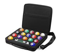Billiard Ball Case - Thick Cushion Padding, Textured Storage Compartment, Comfortable Carry In Your Hand, Secure Equipment Protection | For League Games, Training , Recreation Room, Transport