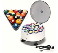 Billiard Ball Cleaner and Polisher, Billiard Ball Cleaner for 16 Billiard and Snooker, Balls British and American Dual Use, Automatic Pool Ball Cleaner