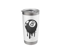 Billiard Ball No 8 Stainless Steel Insulated Tumbler