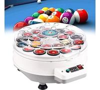 Billiard Ball Polishing Machine, 2-in-1 Automatic Cleaning Machine for 16/22 Ball Sets, Efficient Billiard Ball Cleaner for Optimal Shine and Maintenance
