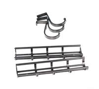 Billiard Ball Storage Rack, 32.3 Inch Plastic Wall Mount Holder for Snooker Pool Table Rails, Space Saving Organizer for Standard Balls, Black