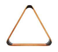 Billiard Ball Triangle Rack, Pool Ball Rack for British 9 Ball Game, Solid Pine Wood with 57.2mm Black Head, Classic Tabletop Accessory for Home Pub Billiards