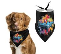 Billiard Balls Pool Table Cute Dog Bandanna Scarf Printed Adjustable Triangle Pet Kerchief for Dogs And Cats