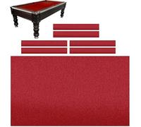 Billiard Cloth Fast Speed Pool Table Felt, Durable Snooker Cloth with 6 Strips - Professional Quality for Bar and Hotel Use, 9Ft