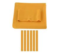 Billiard Cloth Pool Table Felt,9.12FT Snooker Indoor Billiard Pool Table Cloth,with 6 Cloth Strips,For American Nine-Ball Pool Tables(Yellow)