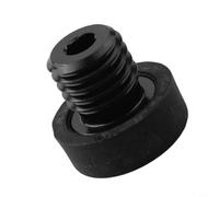 Billiard Cue Bottom Cover Protector - Aluminum Alloy & Rubber Bumper for Pool Cue Butt End, Compatible with for Jaguar/Metz/Hao/Global/Pierre Models (8(B)