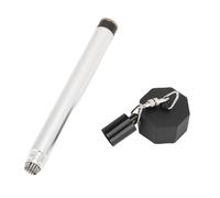 Billiard Cue Chalk Holder with Spikes, Essential Metal Chalk Holder Pen for Cue Tip Maintenance, Compact Design for Gamers (Octagonal)