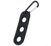 Billiard Cue Joint Protector Holder for Pool Plus Snooker Cues - Resilient Plastic Rack Having Soft Rubber Lining 9.2 X 3 Cm 12 Mm Aperture Hanging Buckle Black