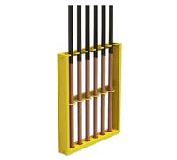 Billiard Cue Rack Holder for 6/9/12 Cues, Wall-Mounted Double Layer U-Shaped Slot, Ideal for Game Rooms, Clubs, and Bars