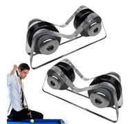 Billiard Cue Straightness Measurement Tool, 2.56x2.17x1.3 Inch Acrylic+Metal Ferris Wheel Tester, Concentricity Checker For Large Small Ends Black 8/9