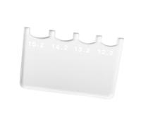 Billiard Cue Tip Gauge As A Measuring Tool And Pool Cue Tool Made of Wear-resistant Acrylic for Consistent Playing Conditions for The Amateur League, Clear