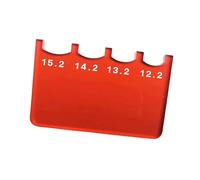 Billiard Cue Tip Gauge As A Measuring Tool And Pool Cue Tool Made of Wear-resistant Acrylic for Consistent Playing Conditions for The Amateur League, Red