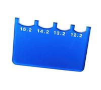 Billiard Cue Tip Gauge As A Measuring Tool And Pool Cue Tool Made of Wear-resistant Acrylic for Consistent Playing Conditions for The Amateur League, Blue