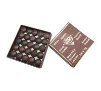 Billiard Cue Tips - 0.39-0.51in Durable Leather Replacements, Snookeer Stick Repair Set, Multiple Size Options with Container | Game Room Equipment Essentiaals for Amateur Expert Player Precision