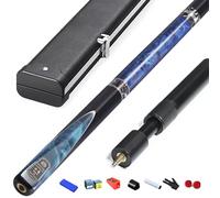Billiard cues, 10MM, 11.5MM Billiard Cue with Box, Snooker, Black Eight-Piece Through-Bar 3/4