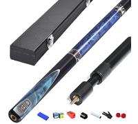 Billiard cues, 10MM, 11.5MM Billiard Cue with Box, Snooker, Black Eight-Piece Through-Bar 3/4