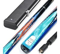 Billiard cues, Billiard Cue 3/4 Through Rod Chinese Black Eight 10Mm Table with Box
