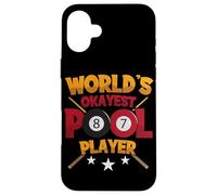 Billiard Design For The World's Okayest Pool Player Case for iPhone 16 Plus