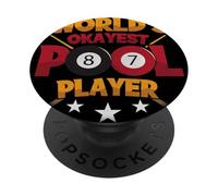 Billiard Design For The World's Okayest Pool Player PopSockets Adhesive PopGrip