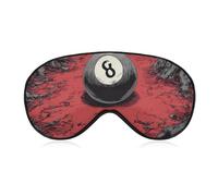 Billiard Eye Dark Abyss Blackout Sleep Mask for Side Sleeper Soft Covers for Travel Essentials Nap