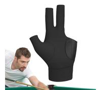 Billiard Gloves Three Finger Package Cue Gloves, Fingerless Design | Ambidaxtrous Fit Left/Right Hand Player, High Performance Table Tennis Accessories, Sweat-Absorbing Material