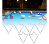 Billiard Magical Rack Sheet Set of 6, Durable Pool Cue Accessory for Quick Ball Setup, Anti-Tear White Film