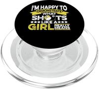 Billiard Player Shooting Like A Girl - Billard 8-Ball Pool PopSockets PopGrip for MagSafe