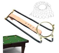 billiard pocket track, pool table rail billiards table track billiards table pocket rail with net bags precise wear resistant pool game training accessories for teachers