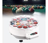 Billiard Pool Ball Cleaner Polishing Machine Billiard Cleaning Machine Professional Pool Ball Cleaner Automatic Billiard Ball Polisher Machine, Clean Polish & Care 16/22 Balls, Bulletproof B