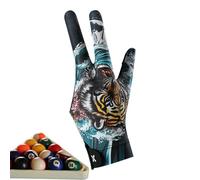 Billiard Pool Gloves, Ice Silk 23cm | Billiard Gloves with Breathable Non-Slip Design, Elastic Fit, 3 Finger Pool Mittens | Men Women Sports, Professional Gaming Accessory