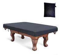 Billiard Pool Table Cover, 7/8/9 Feet 600D Waterproof Oxford Cloth Snooker Pool Table Dust Cover With Adjustable Drawstring, Anti-UV Tear Resistant(8FT)