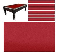 Billiard Pool Table Cushion Set - Professional Tablecloth with 6 Cloth Strips, Felt Pad for Home, Clubs, and Bars - 8ft