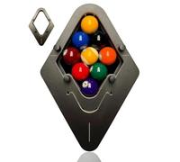 Billiard Rack, Precision-Engineered Billiard Rack System, 8/9 Balls Pro Precision Billiards Racks, Adjustable Diamond Pool Ball Racks, Eliminates Gaps & Delivers Perfect