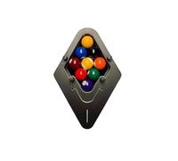 Billiard Rack System, Heavy Duty Solid Wood Triangle & Diamond Pool Ball Racks, Adjustable Magic Rack for Standard Balls - Perfect for Home, Bar and Club Use